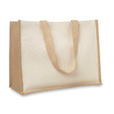 Bolsa de Mano de Yute y Algodón